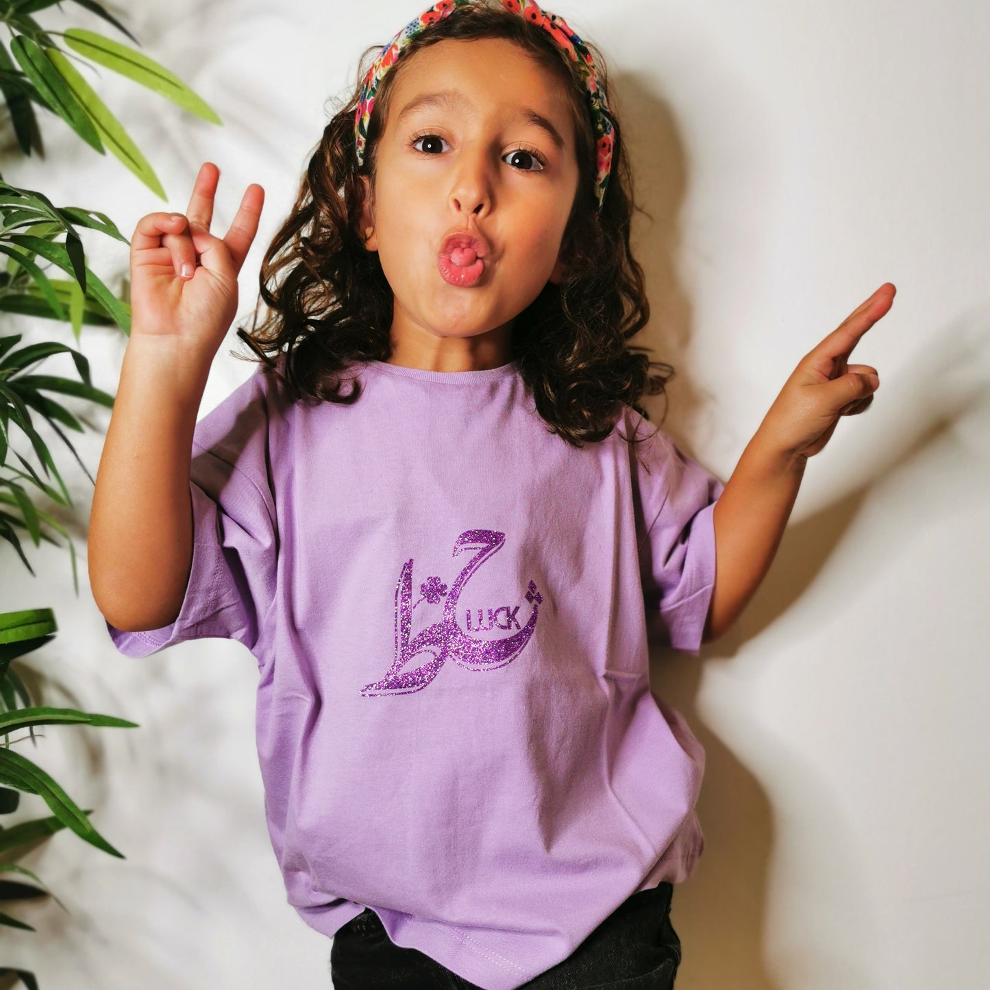 HADH / LUCK TEE- Lilas - KIDS